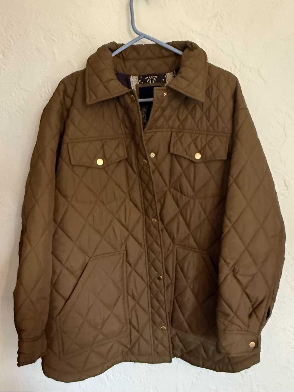 Weatherproof Brown Quilted Field Jacket Size 1X